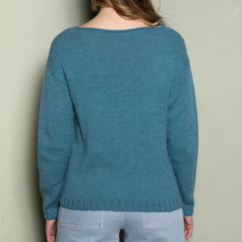 Strikk The Look: Visla-genser sjøgrønn