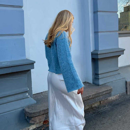 Strikk The Look: Rubina-genser lys denim